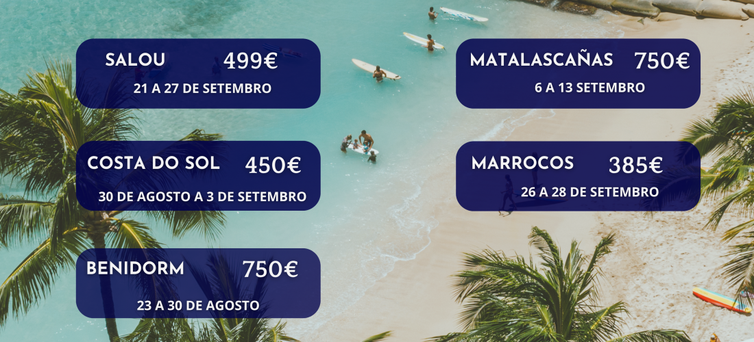 Viagens confirmadas!