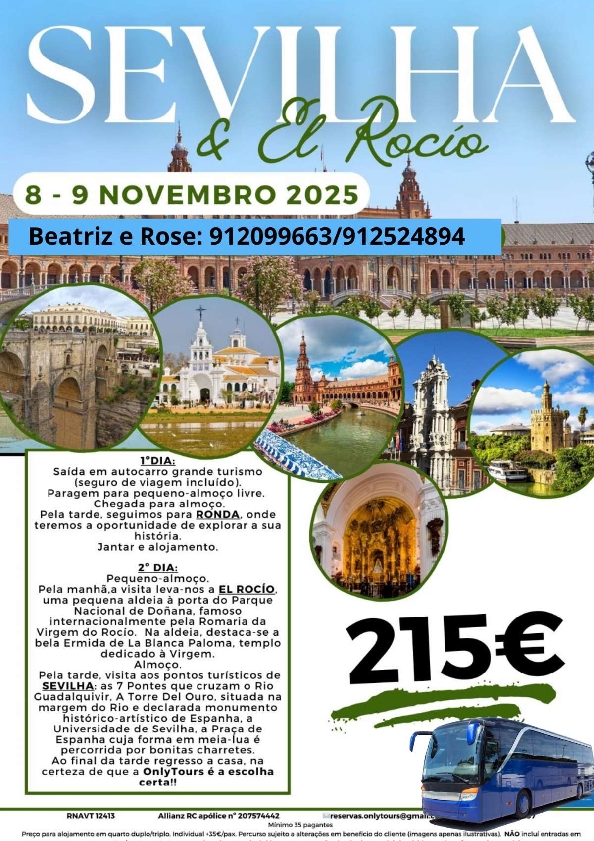 SEVILHA & El ROCIO  4 VAGAS!